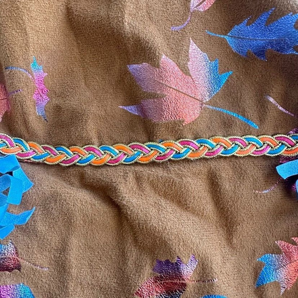 Disney Princess Pocahontas Costume Dress Up Girls Size 7/8 Halloween Play Brown - Picture 7 of 8